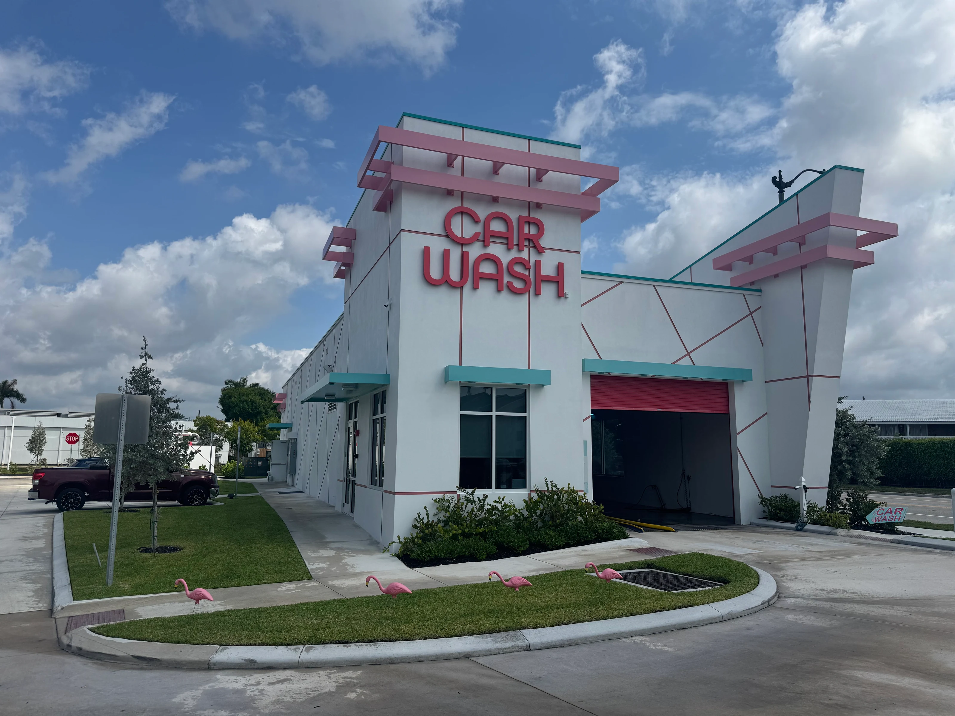 Pink Bird Car Wash in West Palm Beach, Florida